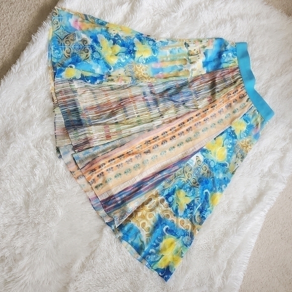 V Cristina Lemon Print Full Skirt Sz. M - Picture 5 of 7